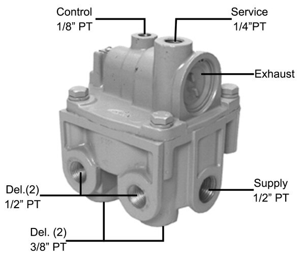 FS065145N BP-R1 Bobtail Relay Valve - New | FleetSpec